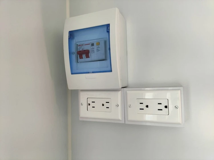 electrical system in the shipping container food trailer electrical system in the shipping container food trailer
